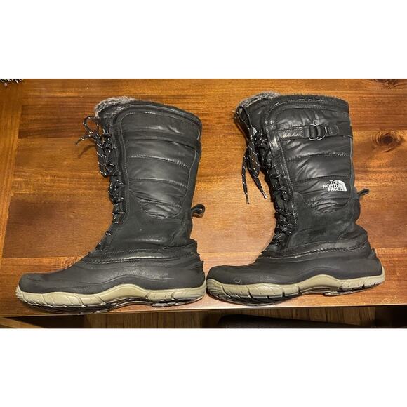 The North Face Womens Boots “Shellista” lace Up 13” Winter Fur Waterproof size 9 - Picture 4 of 16